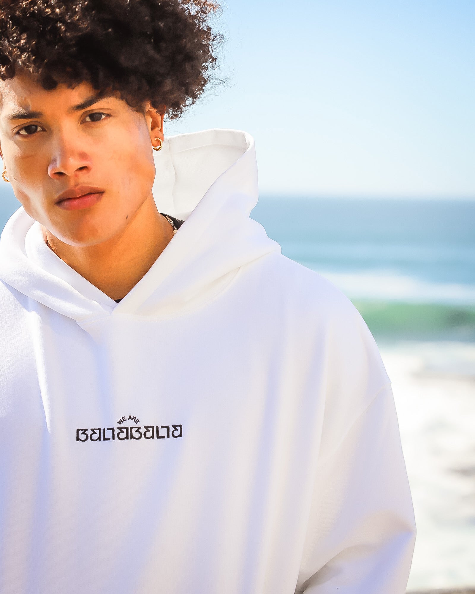 WHITE HIEROGLYPHICS HOODIE 2.0