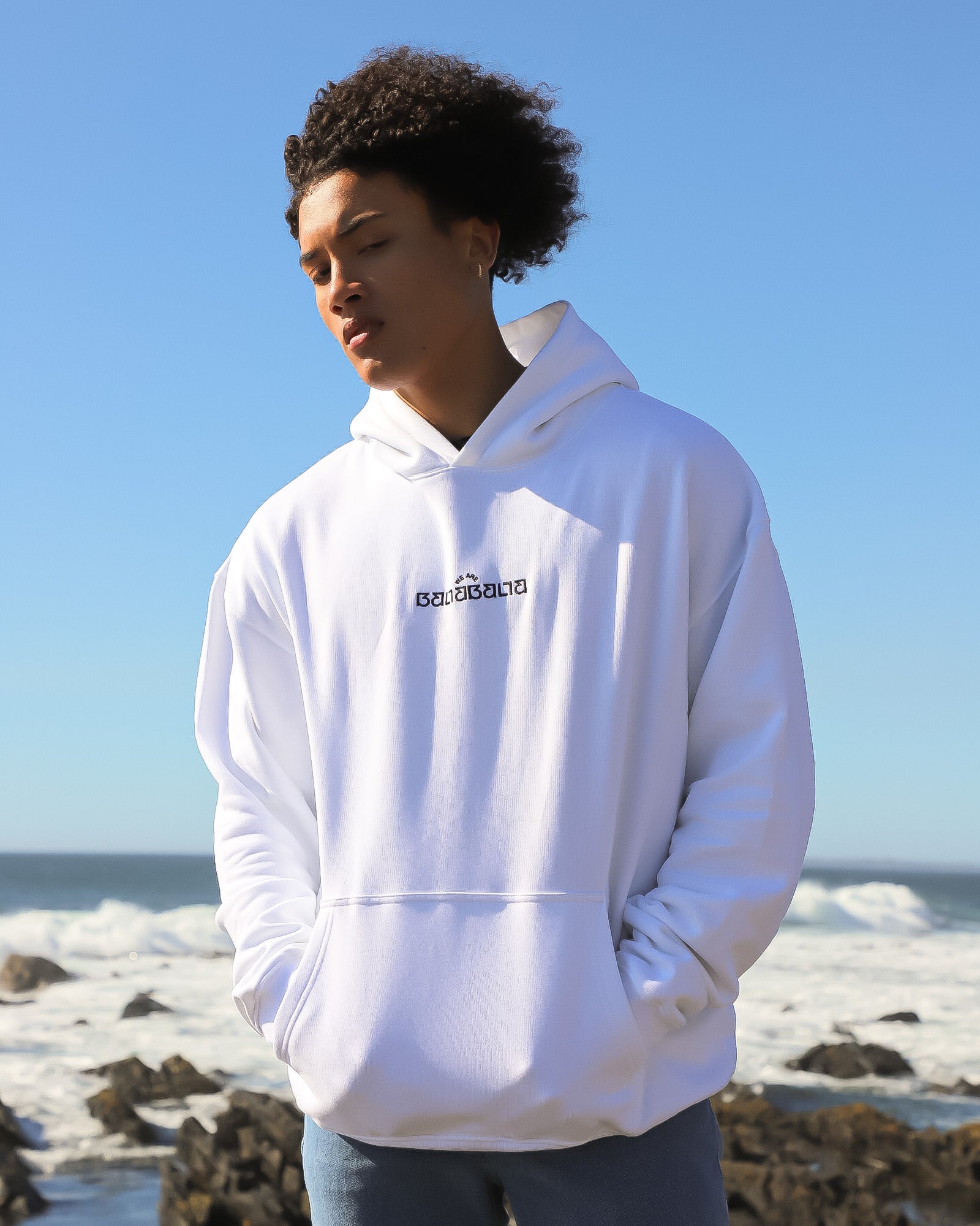 WHITE HIEROGLYPHICS HOODIE 2.0