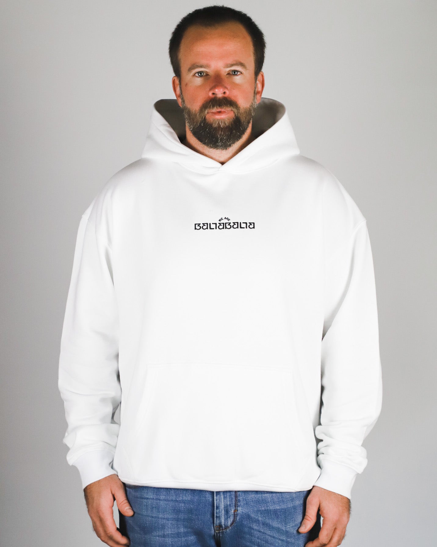 WHITE HIEROGLYPHICS HOODIE 2.0