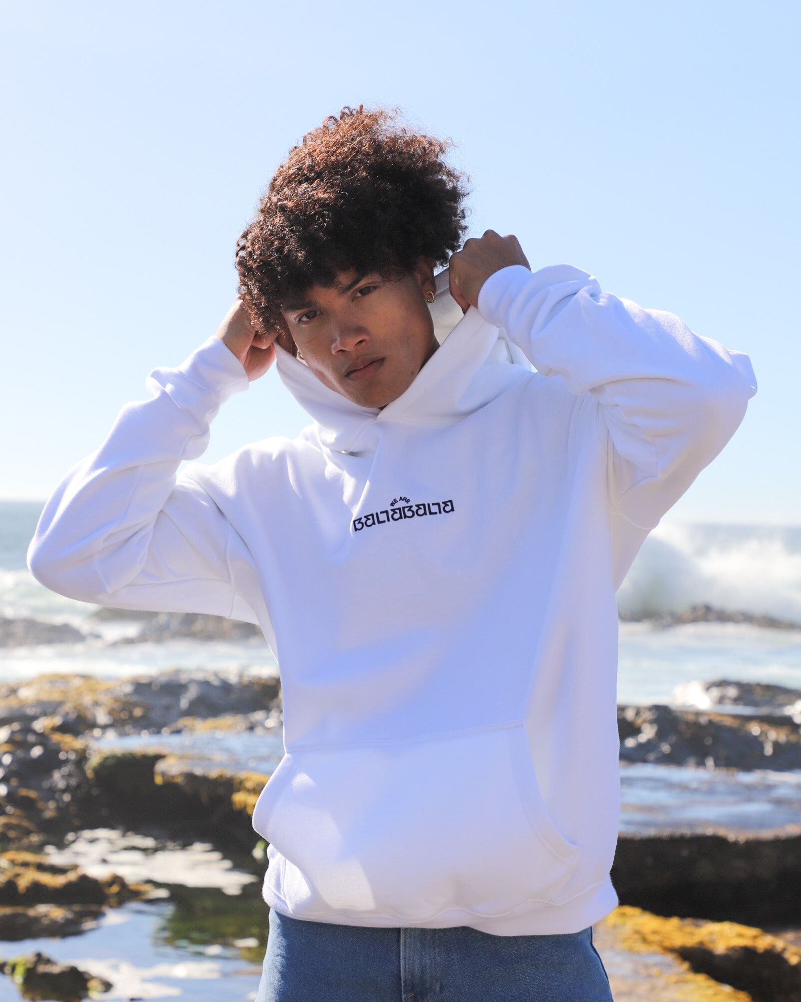 WHITE HIEROGLYPHICS HOODIE 2.0