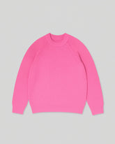 CHUNKY RIB KNIT CREWNECK PINK 