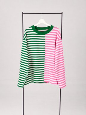 ASYMMETRIC STRIPE LONGSLEEVE