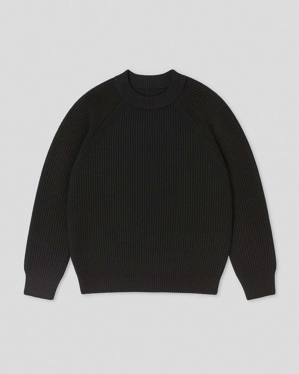 SOFT WOOL CREWNECK BLACK