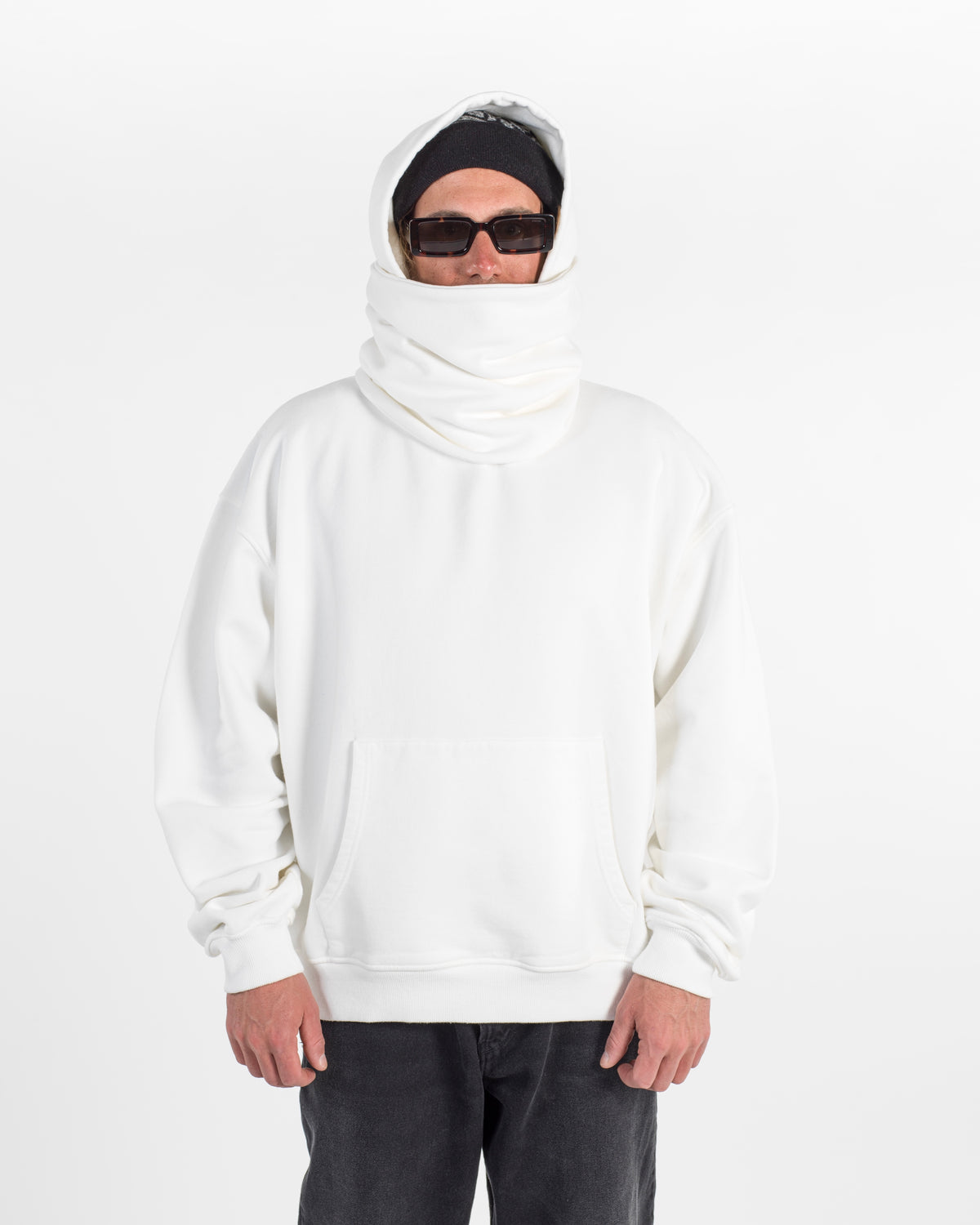 CLOUD MASK HOODIE - CREAMYNAL