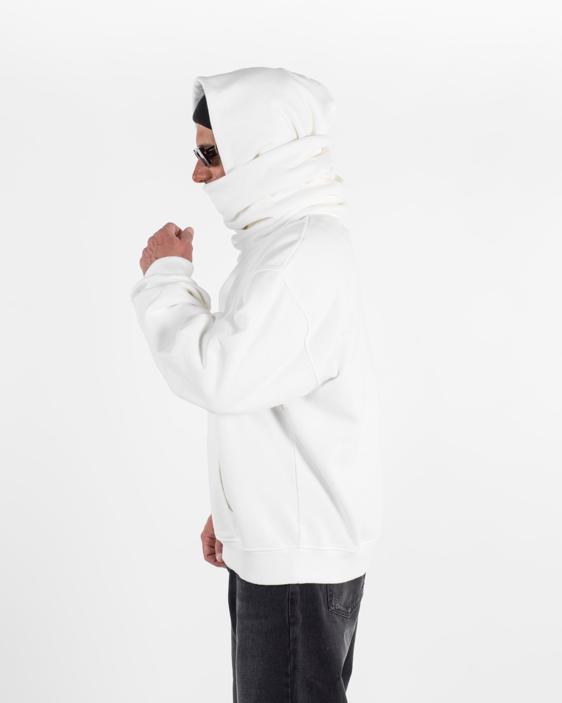 CLOUD MASK HOODIE - CREAMYNAL