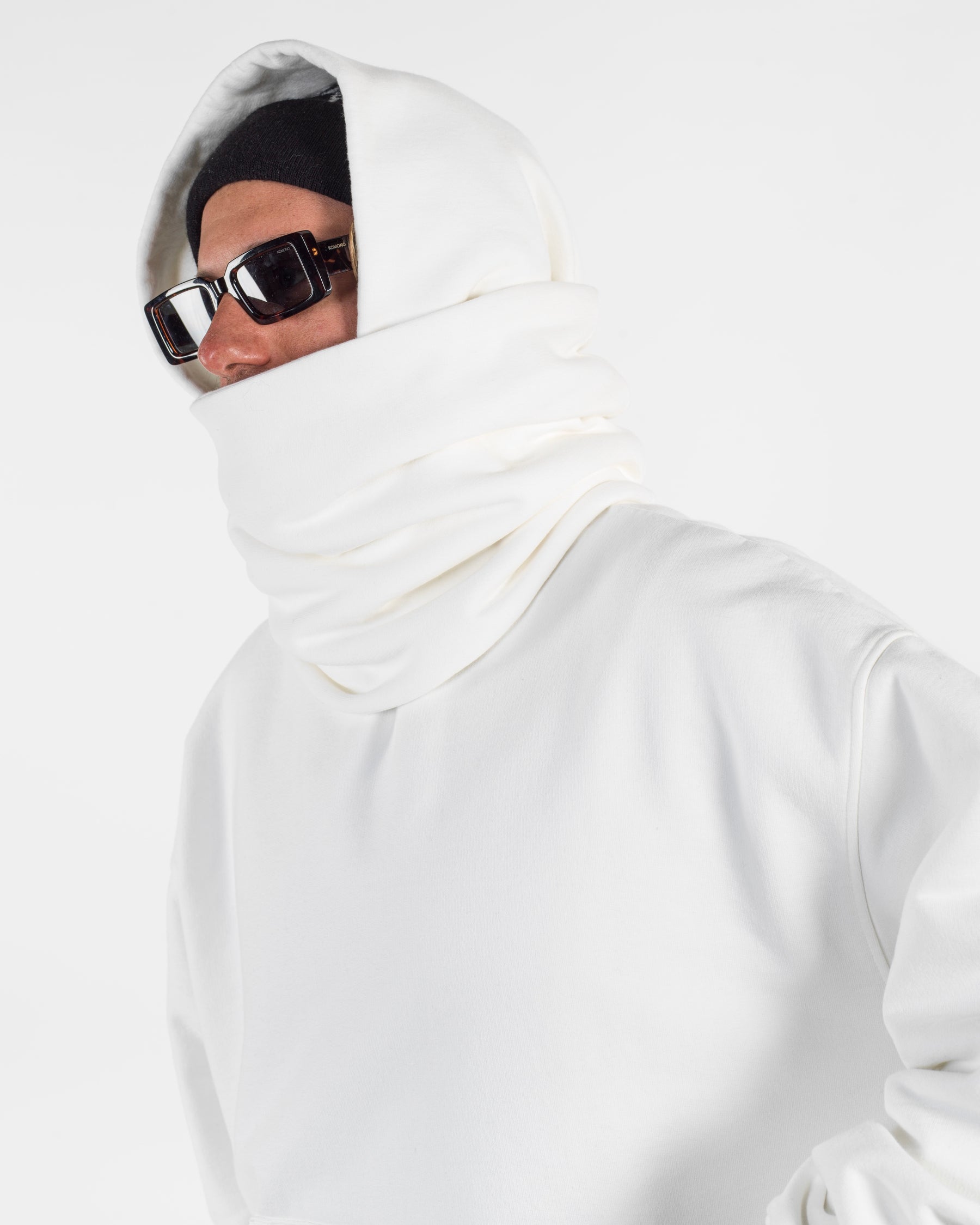 CLOUD MASK HOODIE - CREAMYNAL