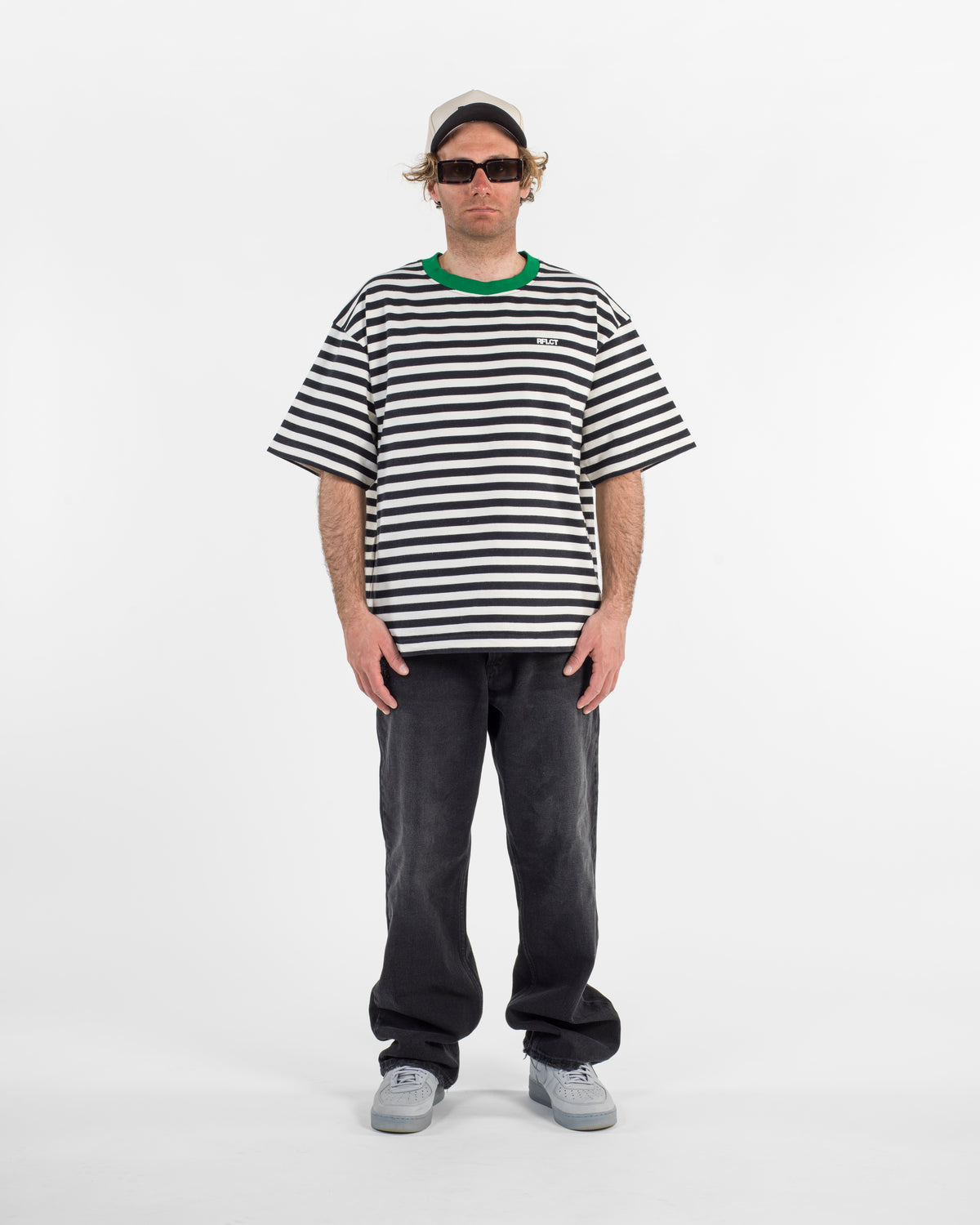 STRIPE TEE OREO GREEN