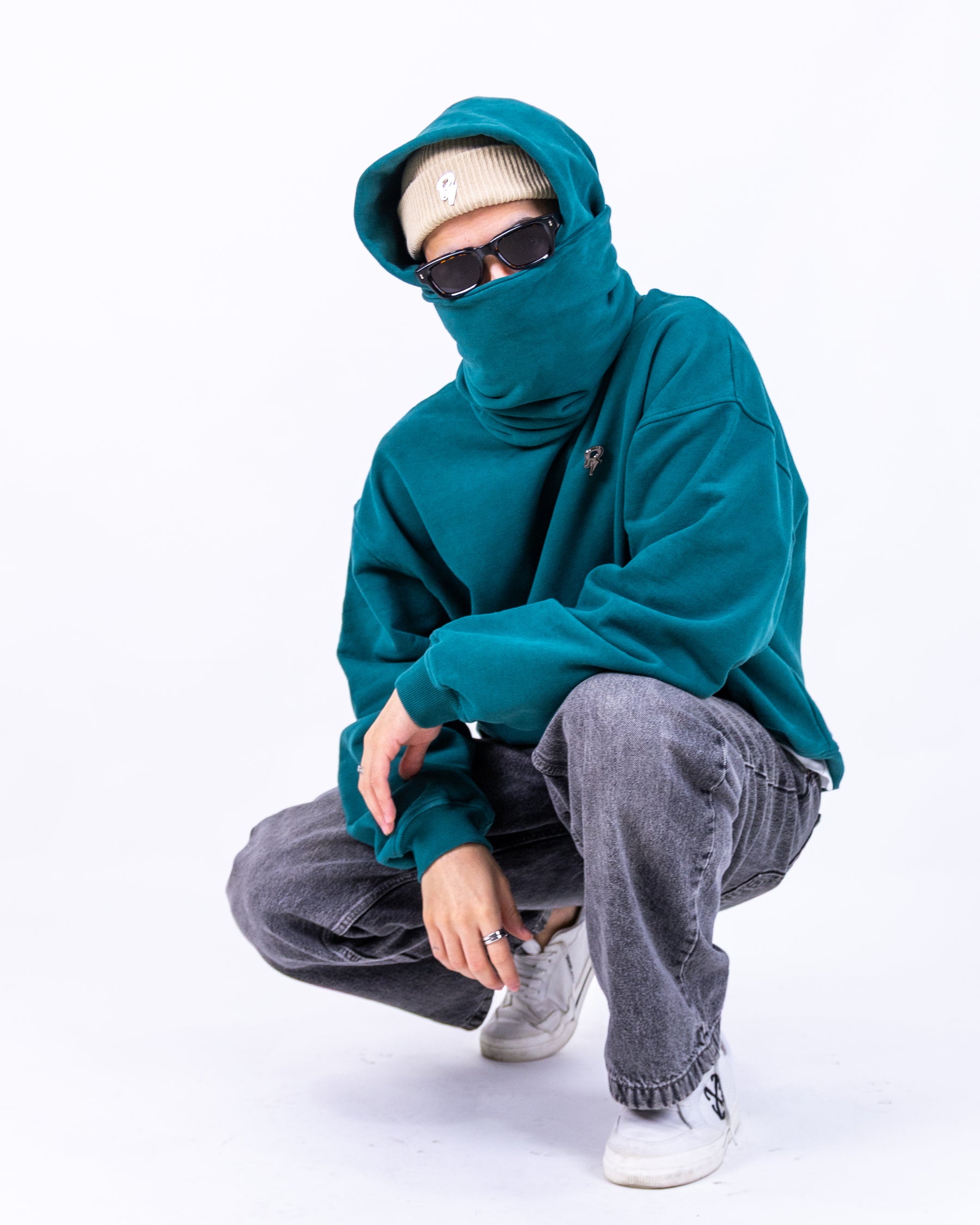 CLOUD MASK HOODIE - FOREST GREEN (VORBESTELLUNG)