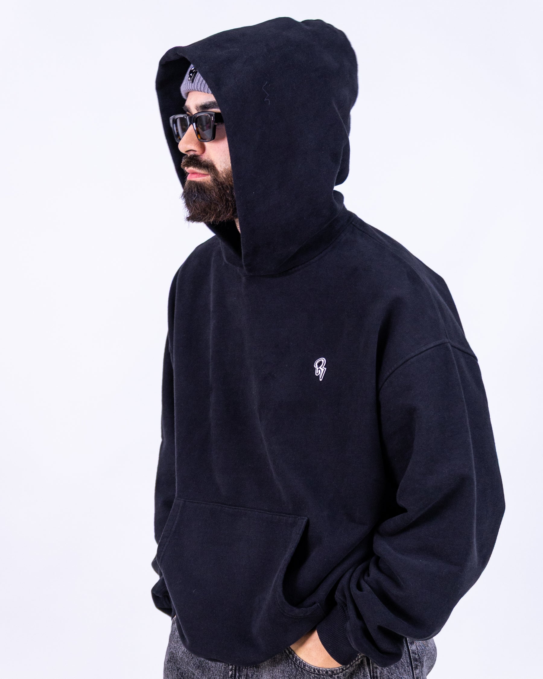 CLOUD MASK HOODIE - DEEP BLACK (VORBESTELLUNG)