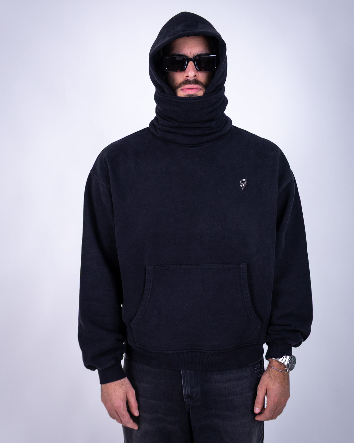 CLOUD MASK HOODIE - DEEP BLACK (VORBESTELLUNG)