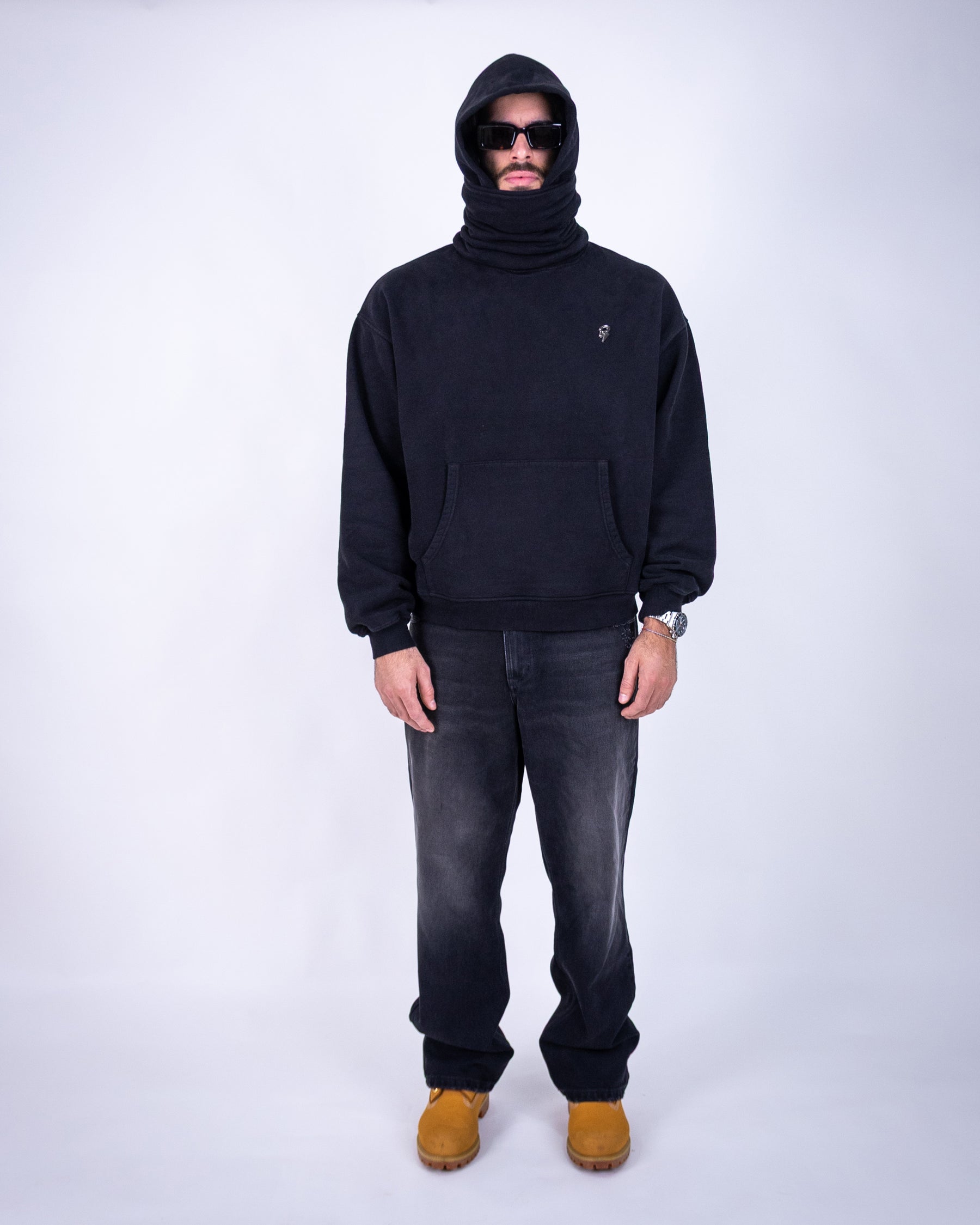 CLOUD MASK HOODIE - DEEP BLACK (VORBESTELLUNG)