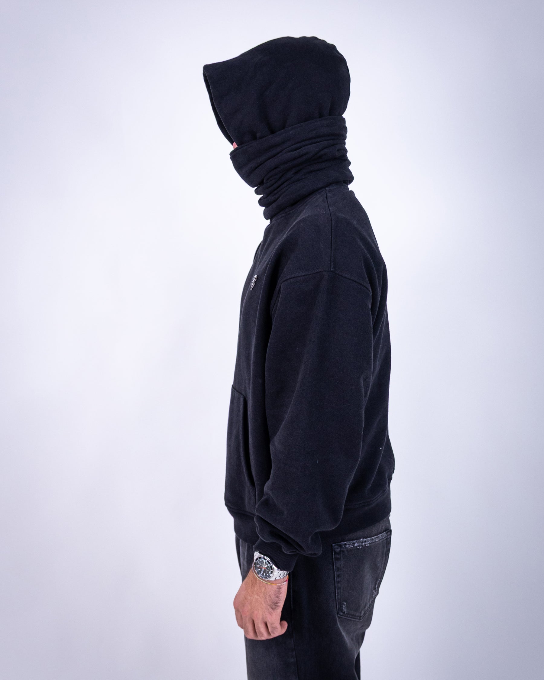 CLOUD MASK HOODIE - DEEP BLACK (VORBESTELLUNG)