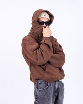 CLOUD MASK HOODIE - EARTH BROWN (VORBESTELLUNG)