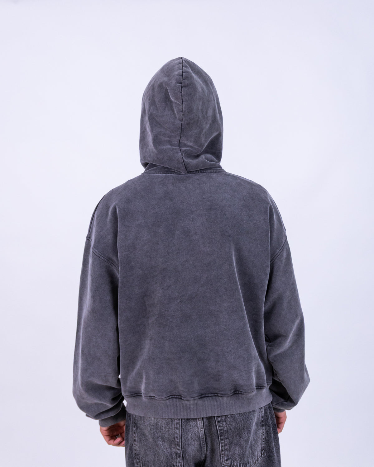 CLOUD MASK HOODIE - WASHED-OUT BLACK (VORBESTELLUNG)