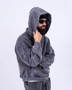 CLOUD MASK HOODIE - WASHED-OUT BLACK (VORBESTELLUNG)