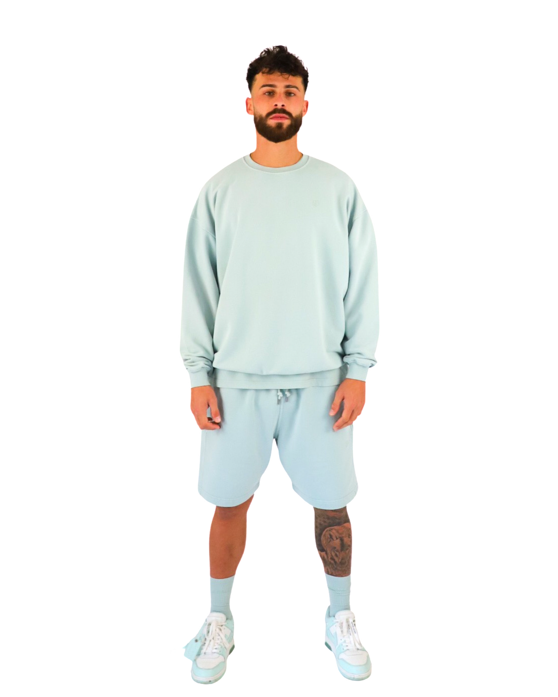 ALL-TIMES SWEATER WASHED-OUT GLACIER GREEN