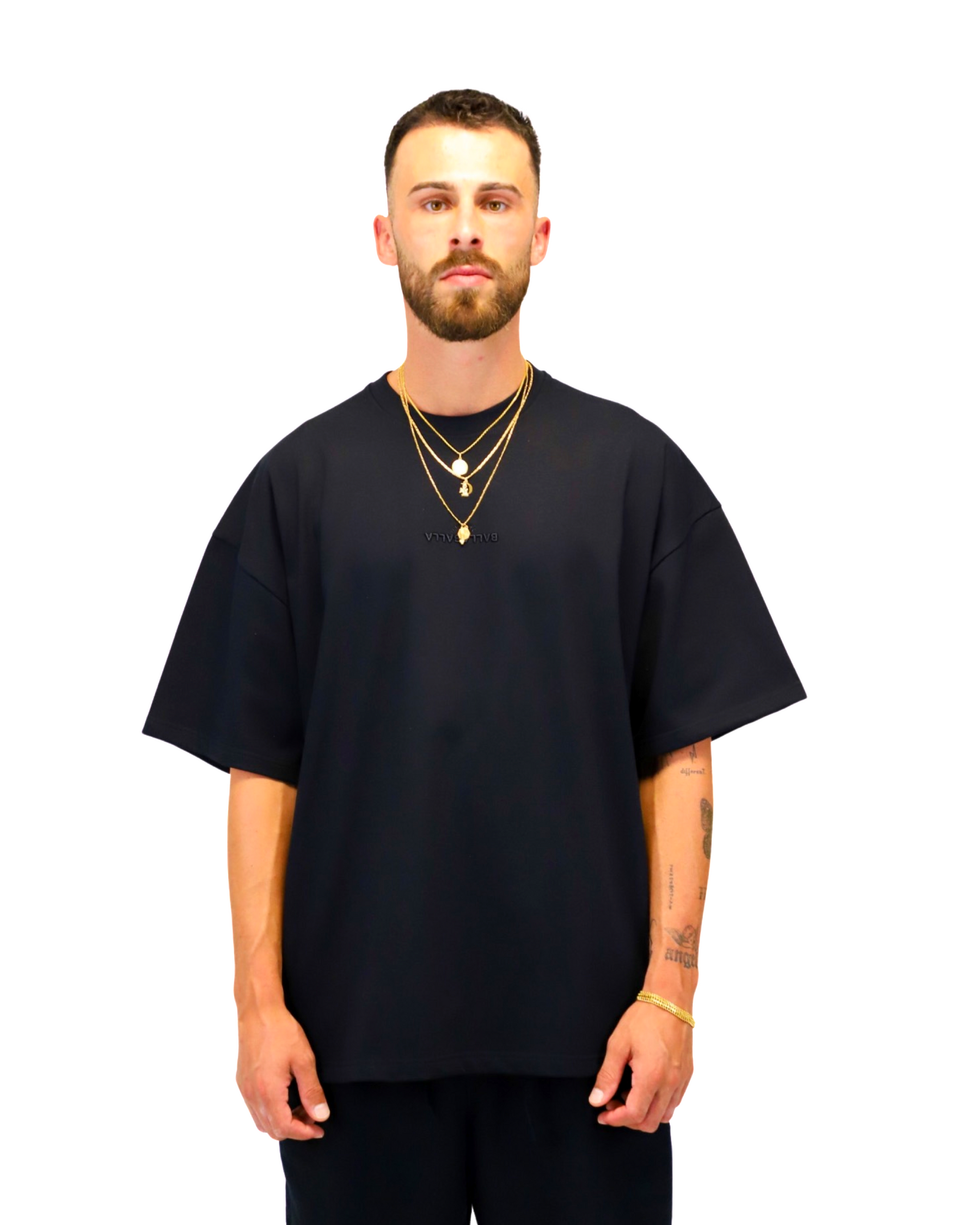 3D FLIPPED TEE BLK 