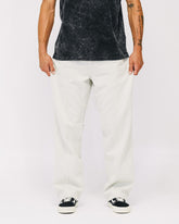 WHITE SEAM SWEATPANTS 