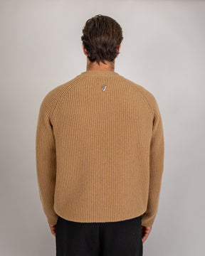 CHUNKY RIB KNIT CREWNECK PINK 