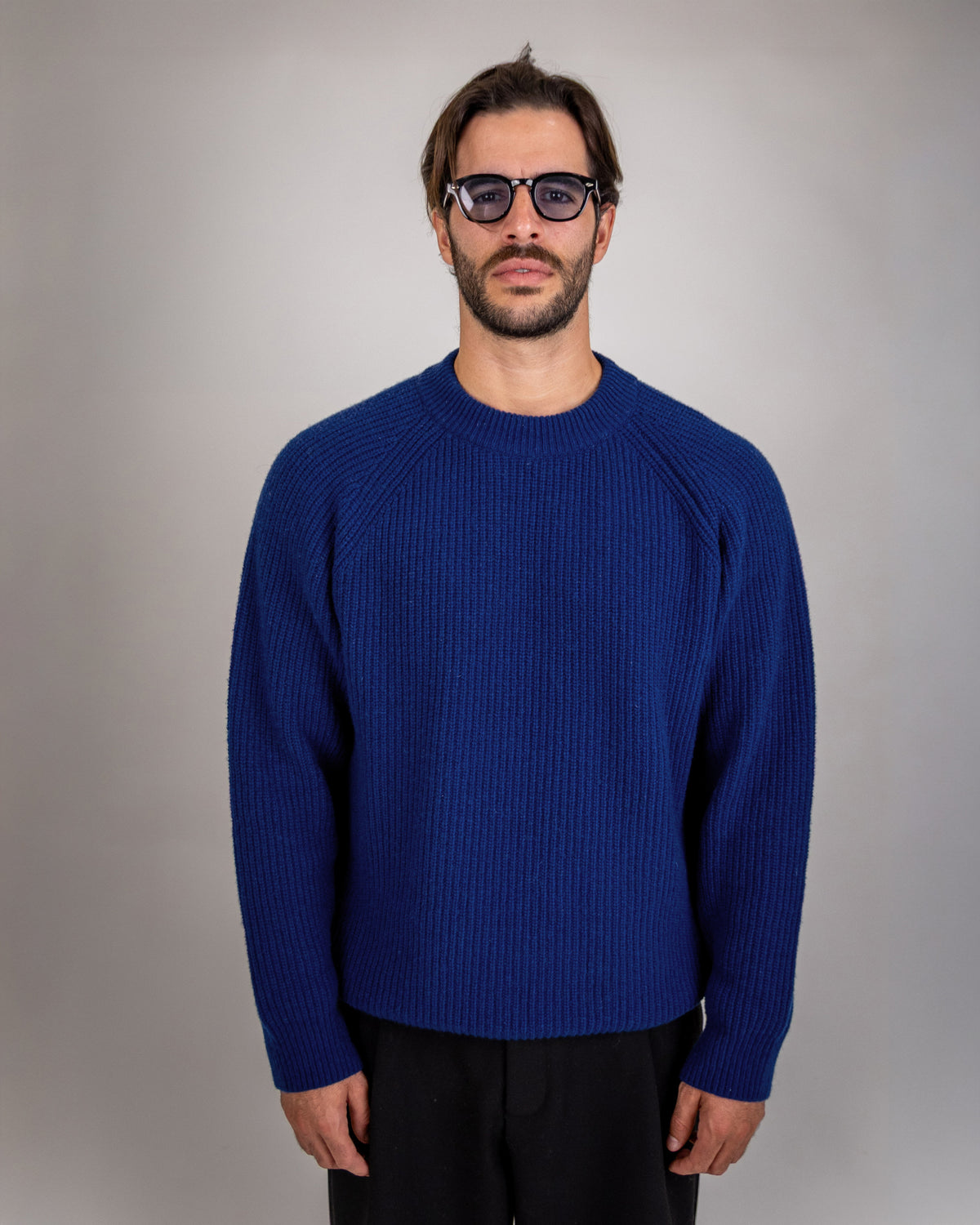 SOFT WOOL CREWNECK NAVYBLUE