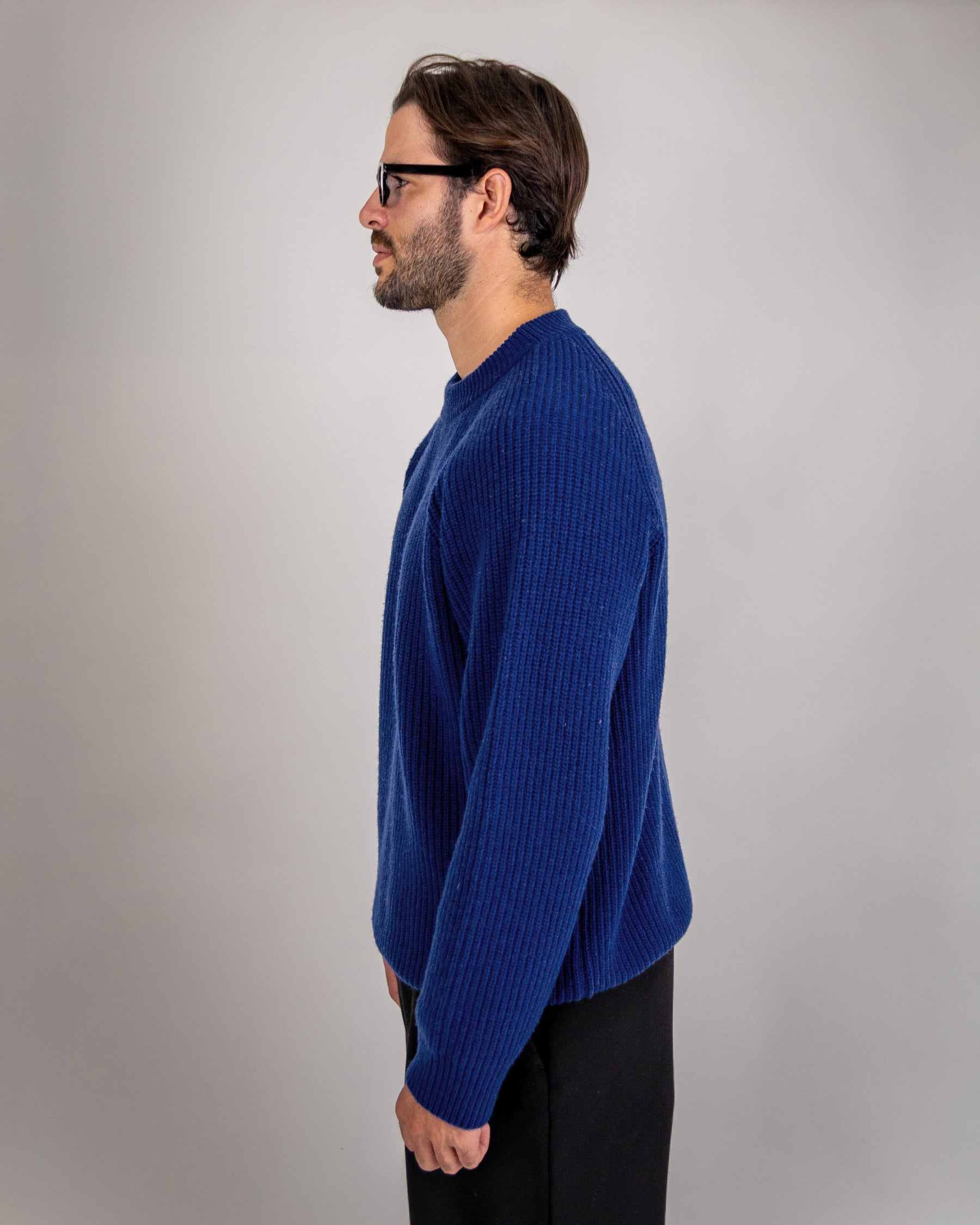 CHUNKY RIB KNIT CREWNECK PINK 