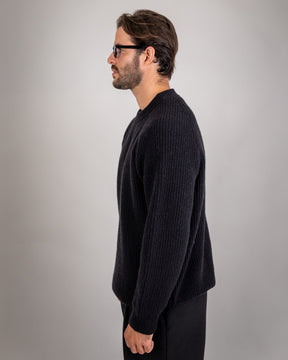 SOFT WOOL CREWNECK BLACK