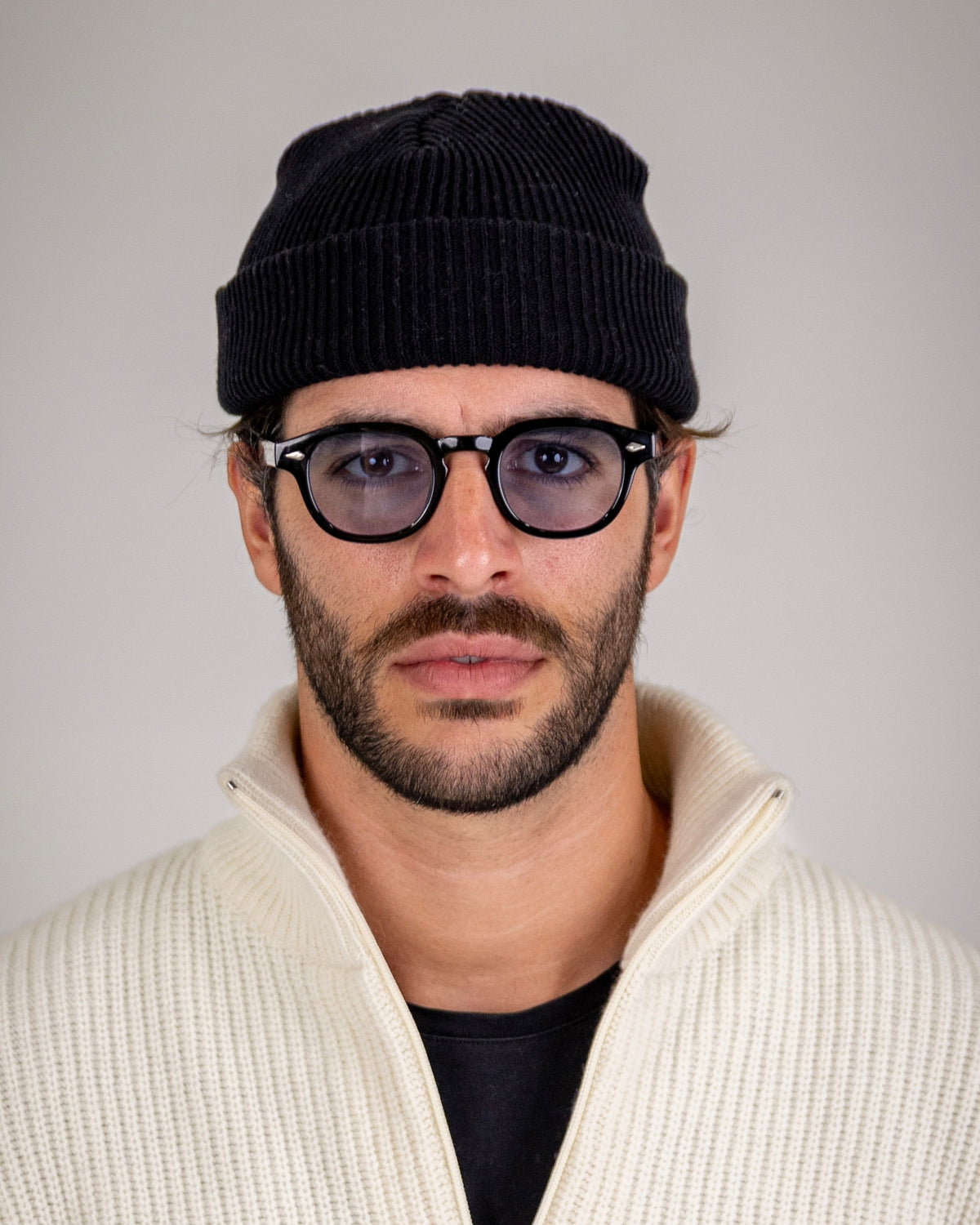 SOFT FISHERMAN BEANIE BLACK