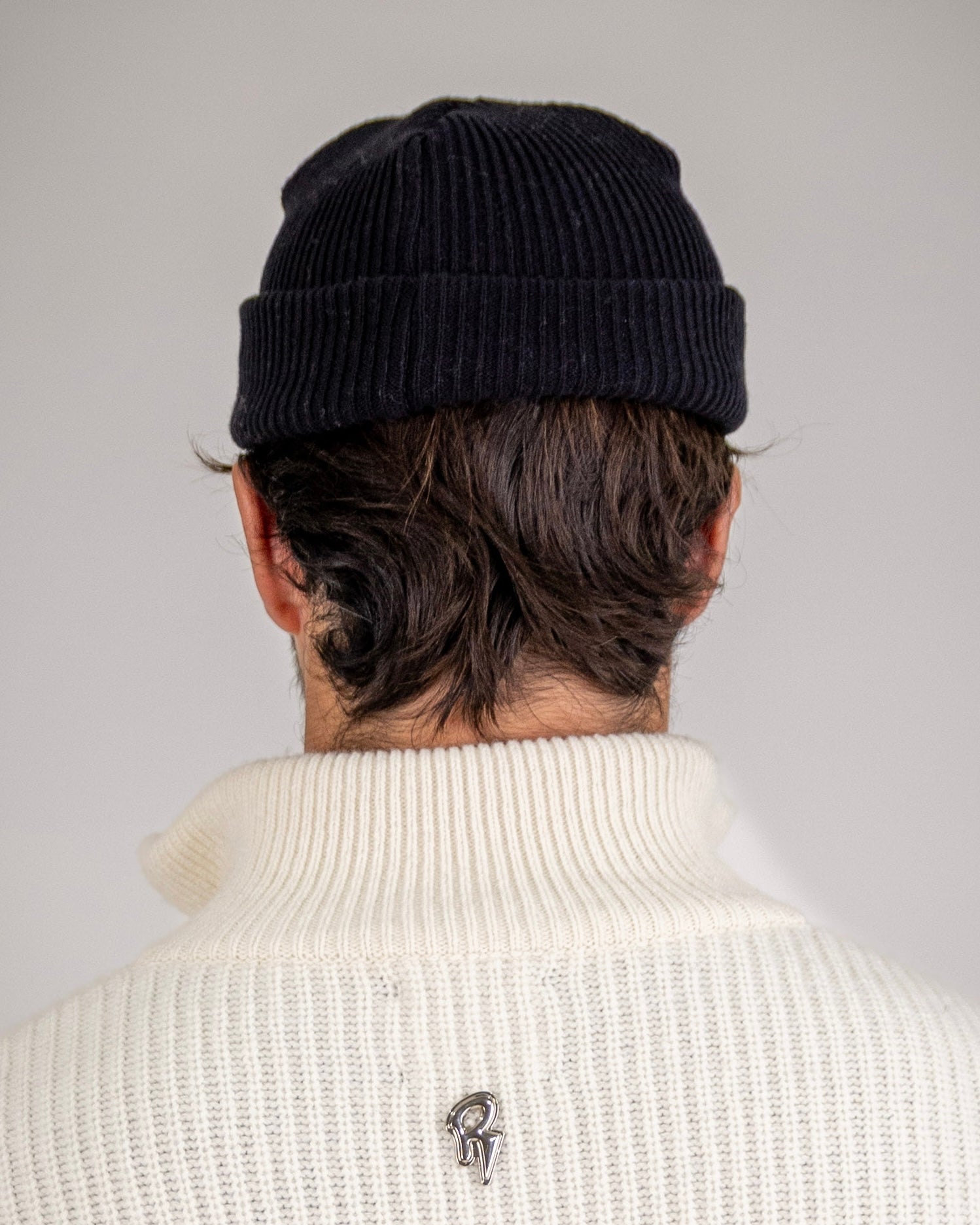 SOFT FISHERMAN BEANIE BLACK