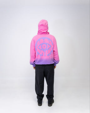 CLOUD MASK HOODIE - DRIP PINK/PURPLE