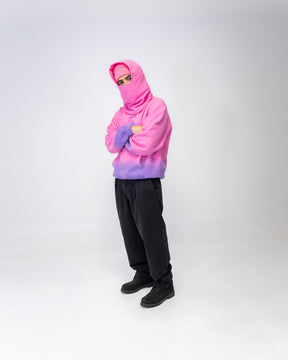 CLOUD MASK HOODIE - DRIP PINK/PURPLE