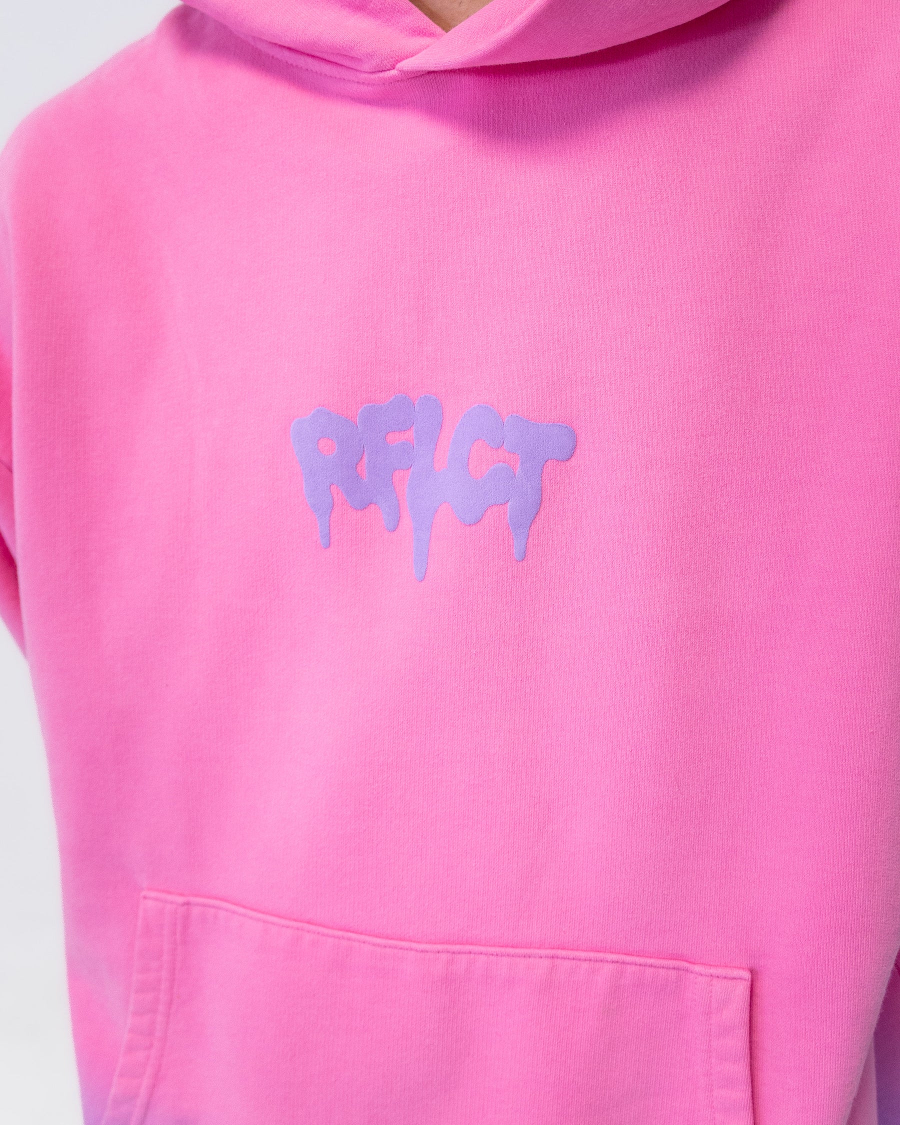 CLOUD MASK HOODIE - DRIP PINK/PURPLE