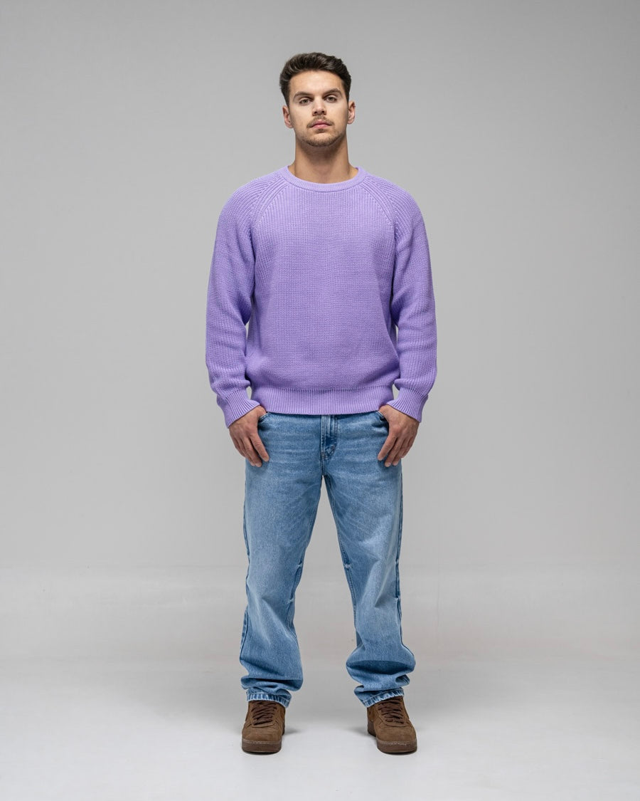 ANNIVERSARY KNIT CREWNECK LAVENDER